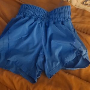 Hi!! These are the blue Nile lululemon shorts in a size 0 that I am selling